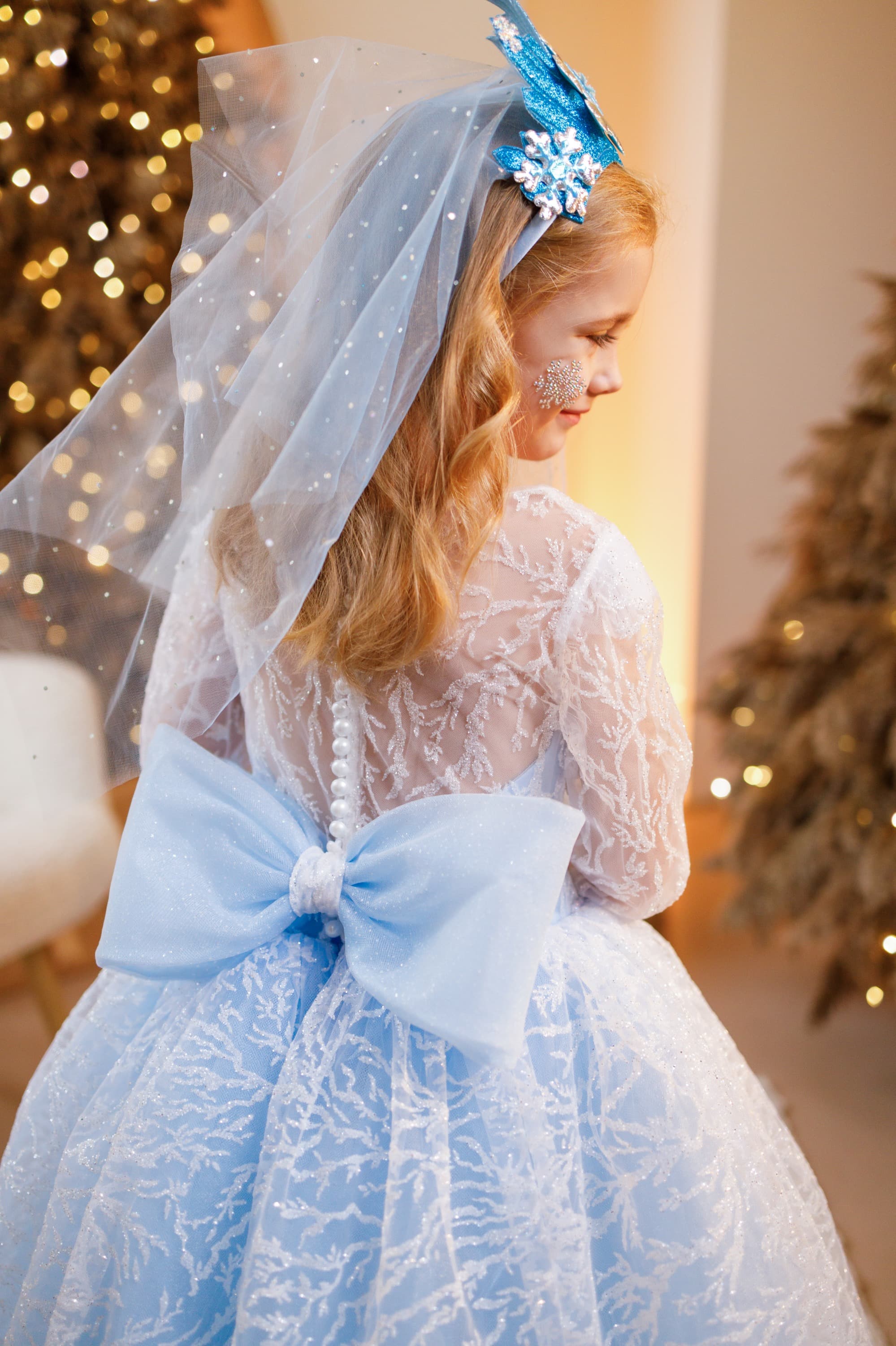 Обруч "Снігова Королева блакитна"