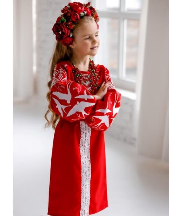 Сукня "Ластівка" червона