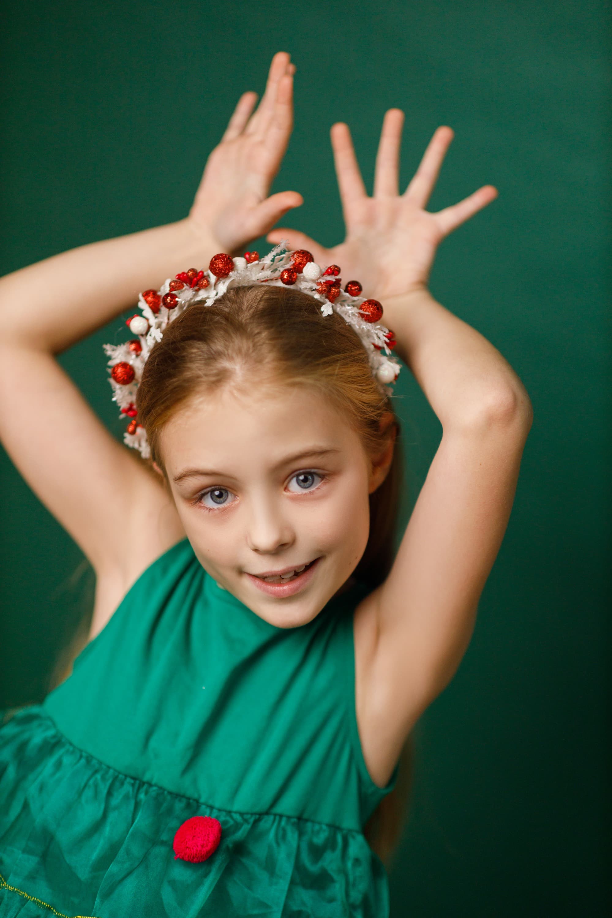 Обруч новорічний "Зимова ягідка"