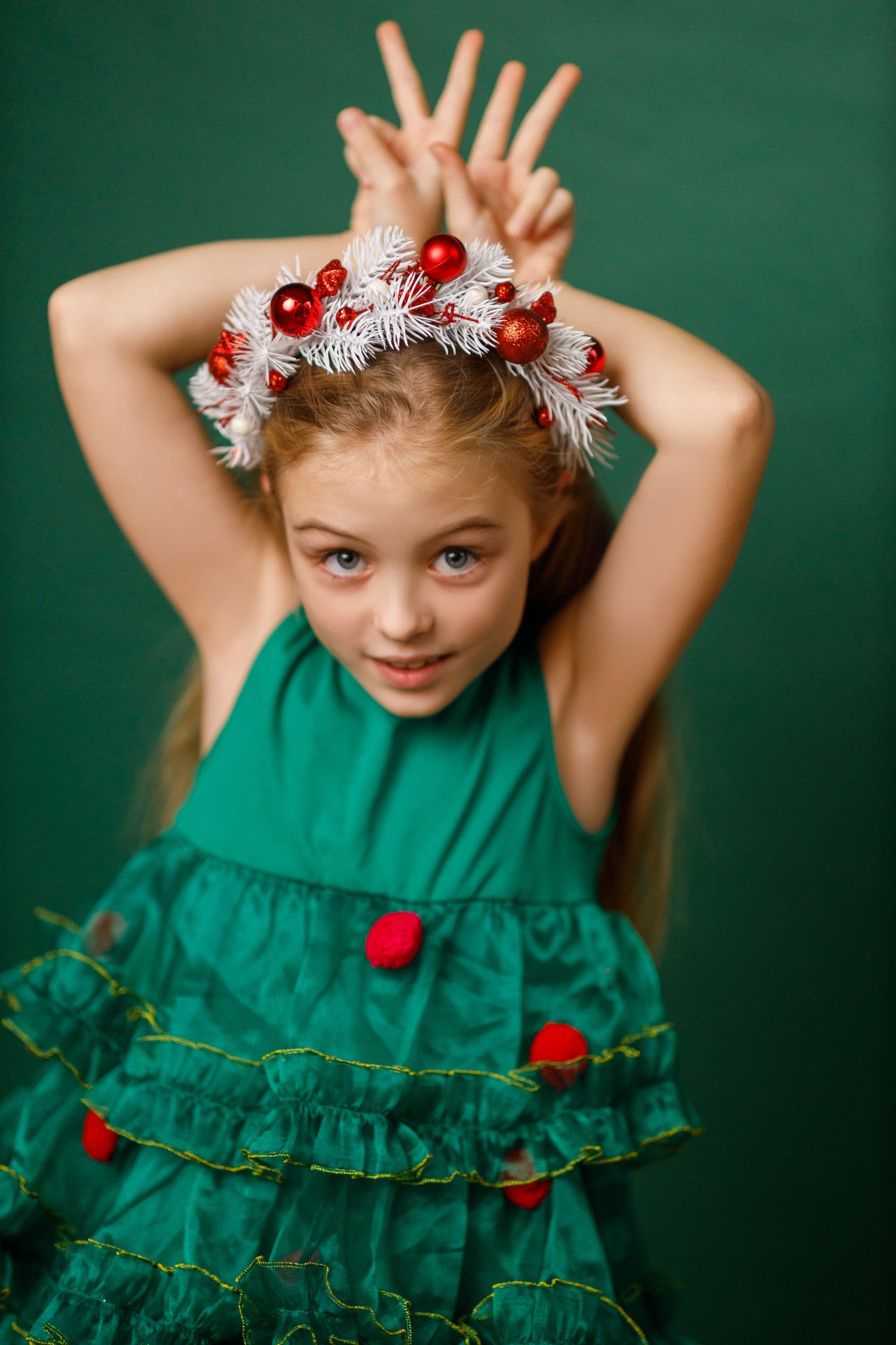 Обруч новорічний "Сніжна радість"