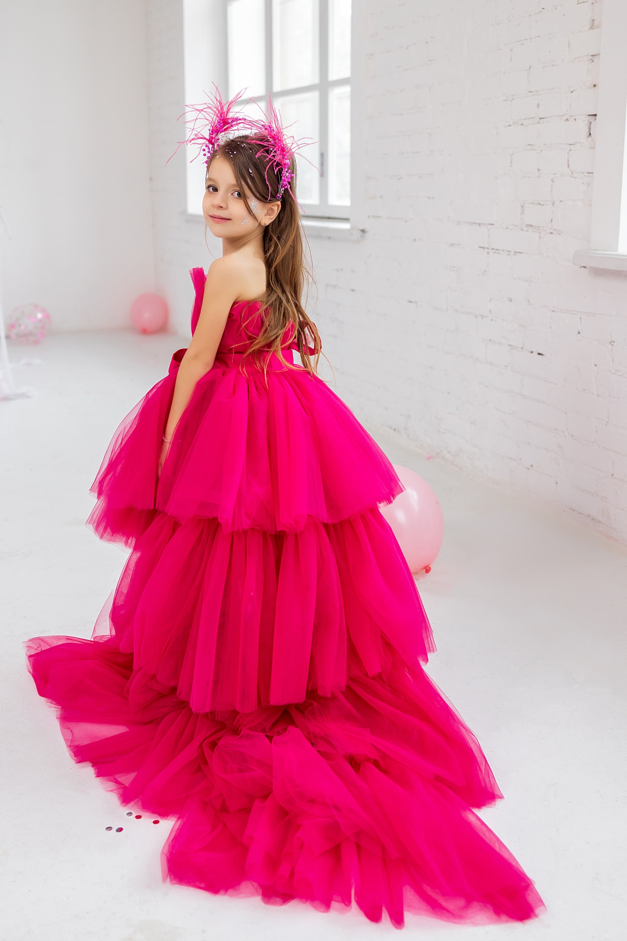 Сукня "Барбі" колір малина ОРЕНДА 8-9 років