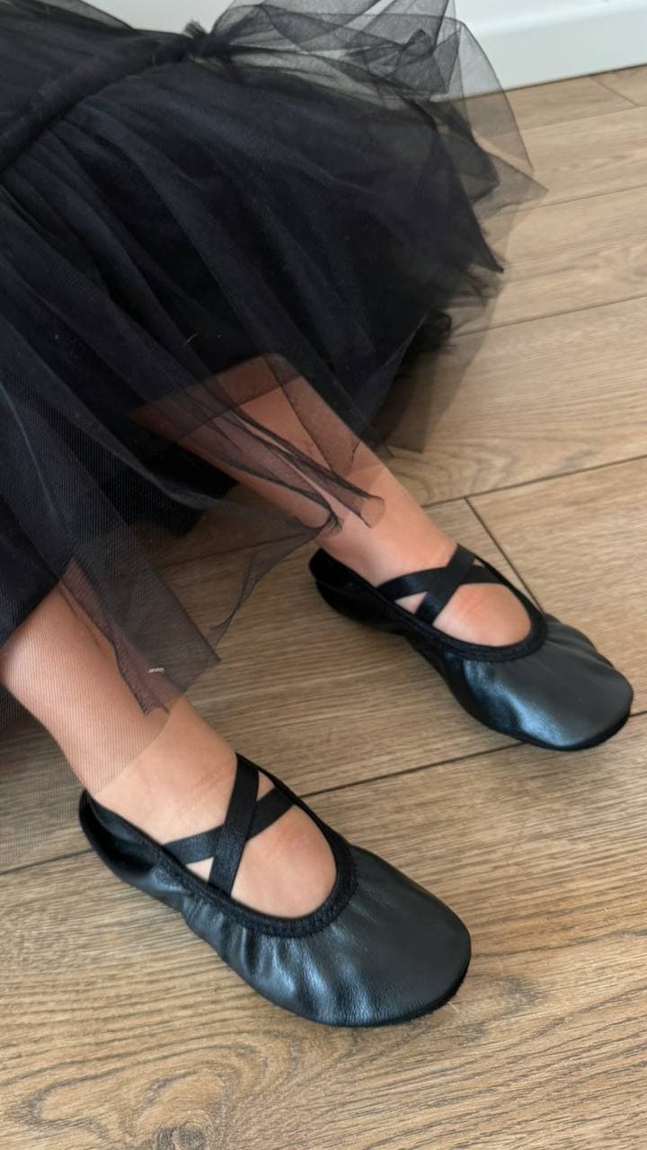 Чешки шкіряні чорні