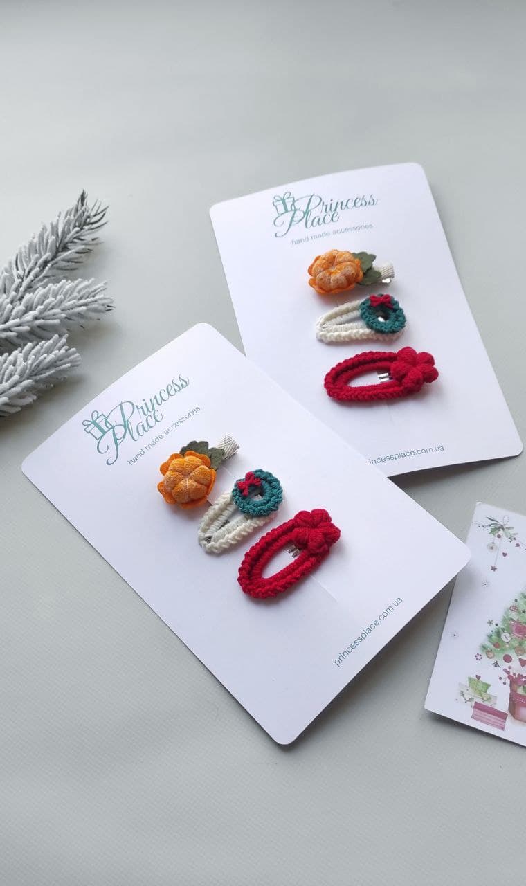 Набір новорічних заколок