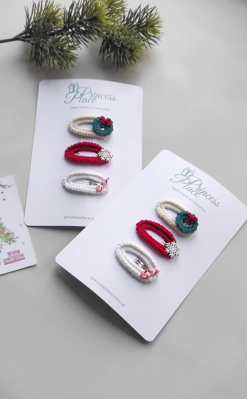 Набір новорічних заколок