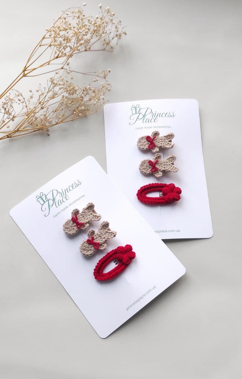 Набір новорічних заколок