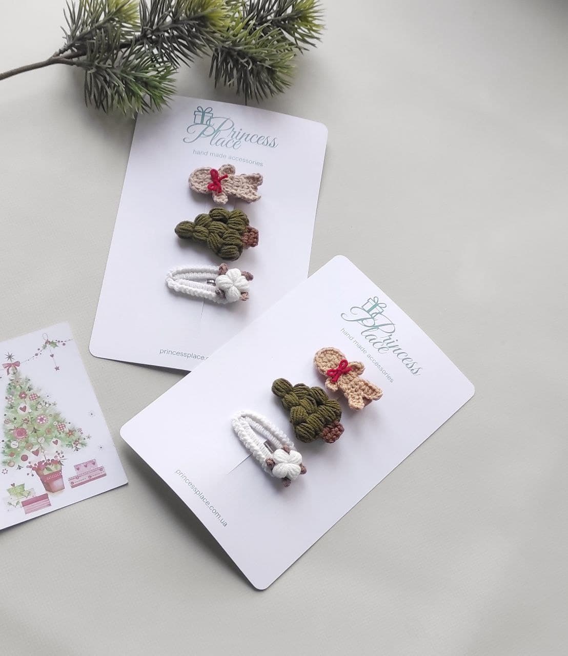 Набір новорічних заколок