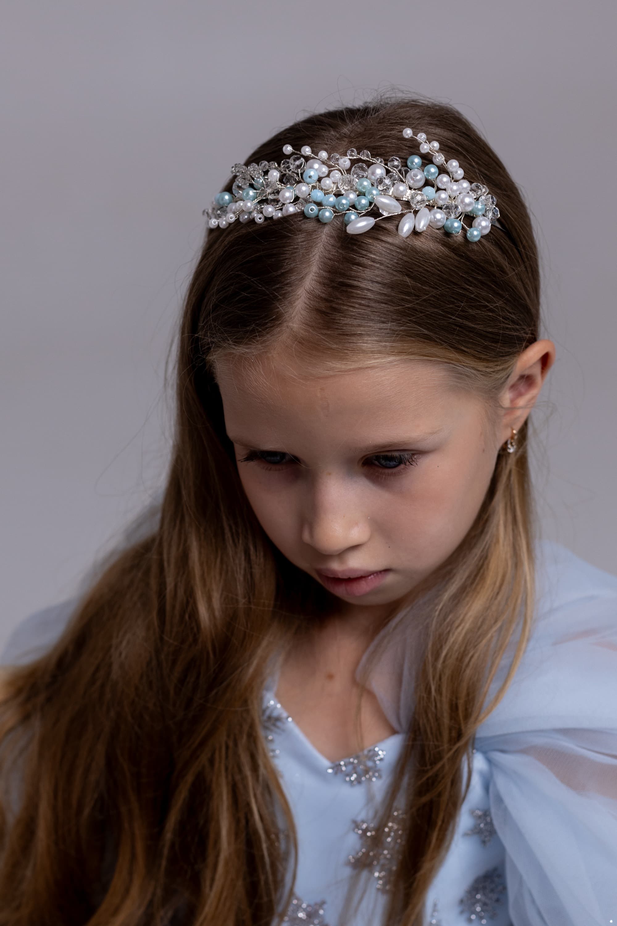 Обруч "Гілочка" блакитний