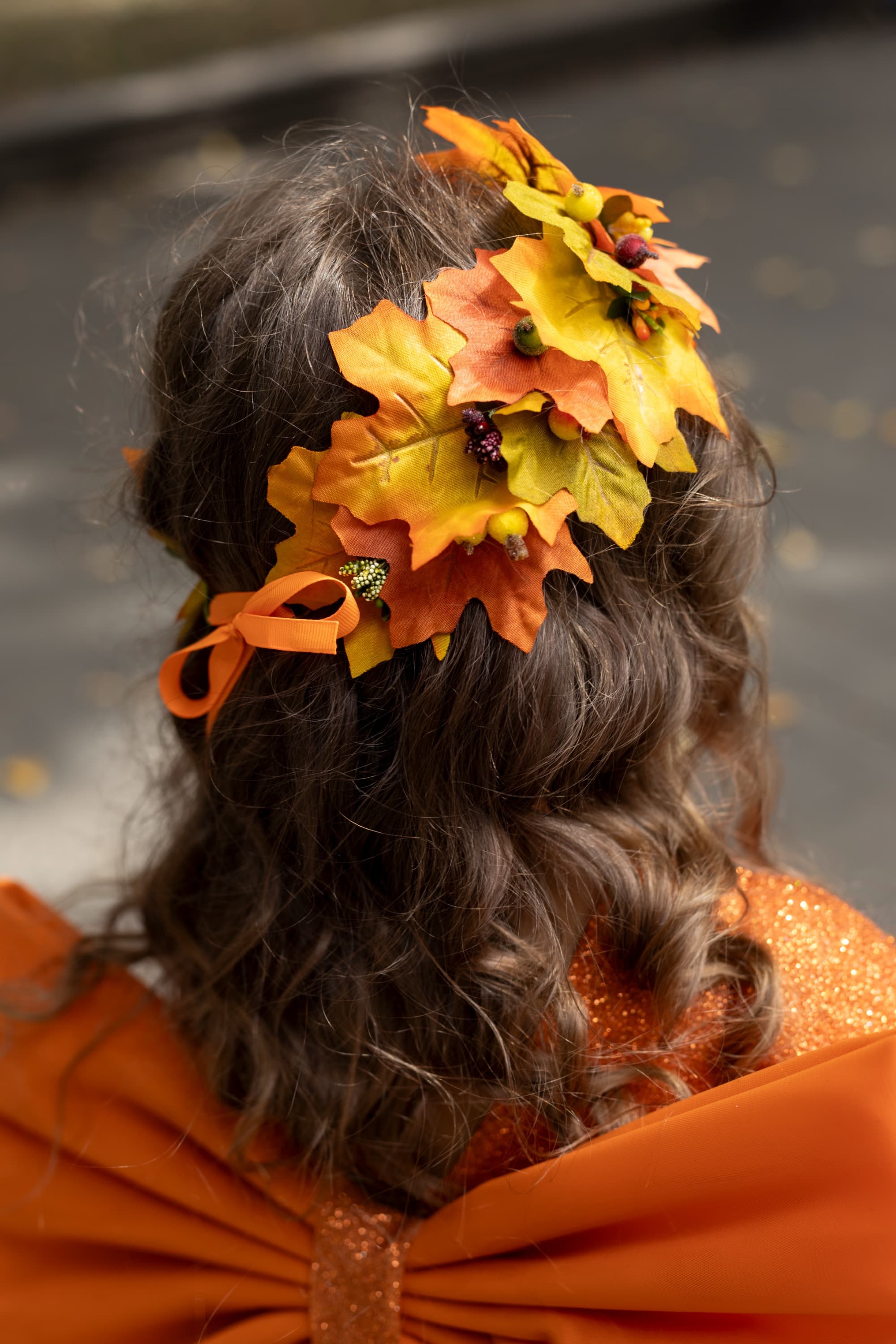 Набір "Осінь" (вінок + браслет)