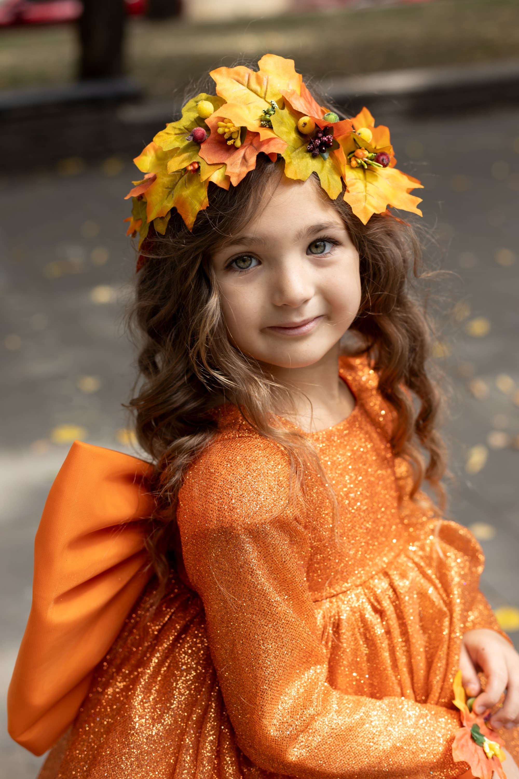 Набір "Осінь" (вінок + браслет)