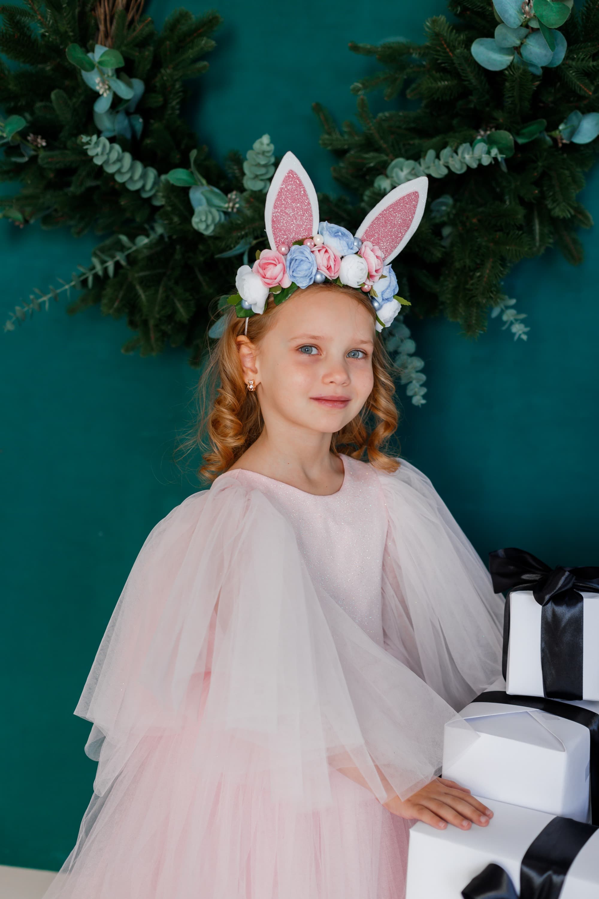 Обруч Зайчик рожевий