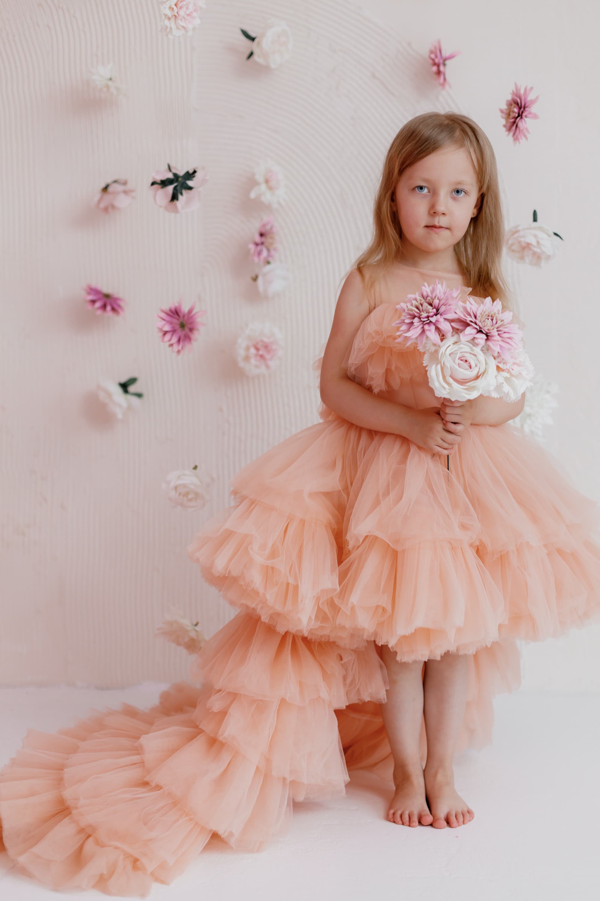 Сукня "Арніка" колір персик ОРЕНДА 6-7 років