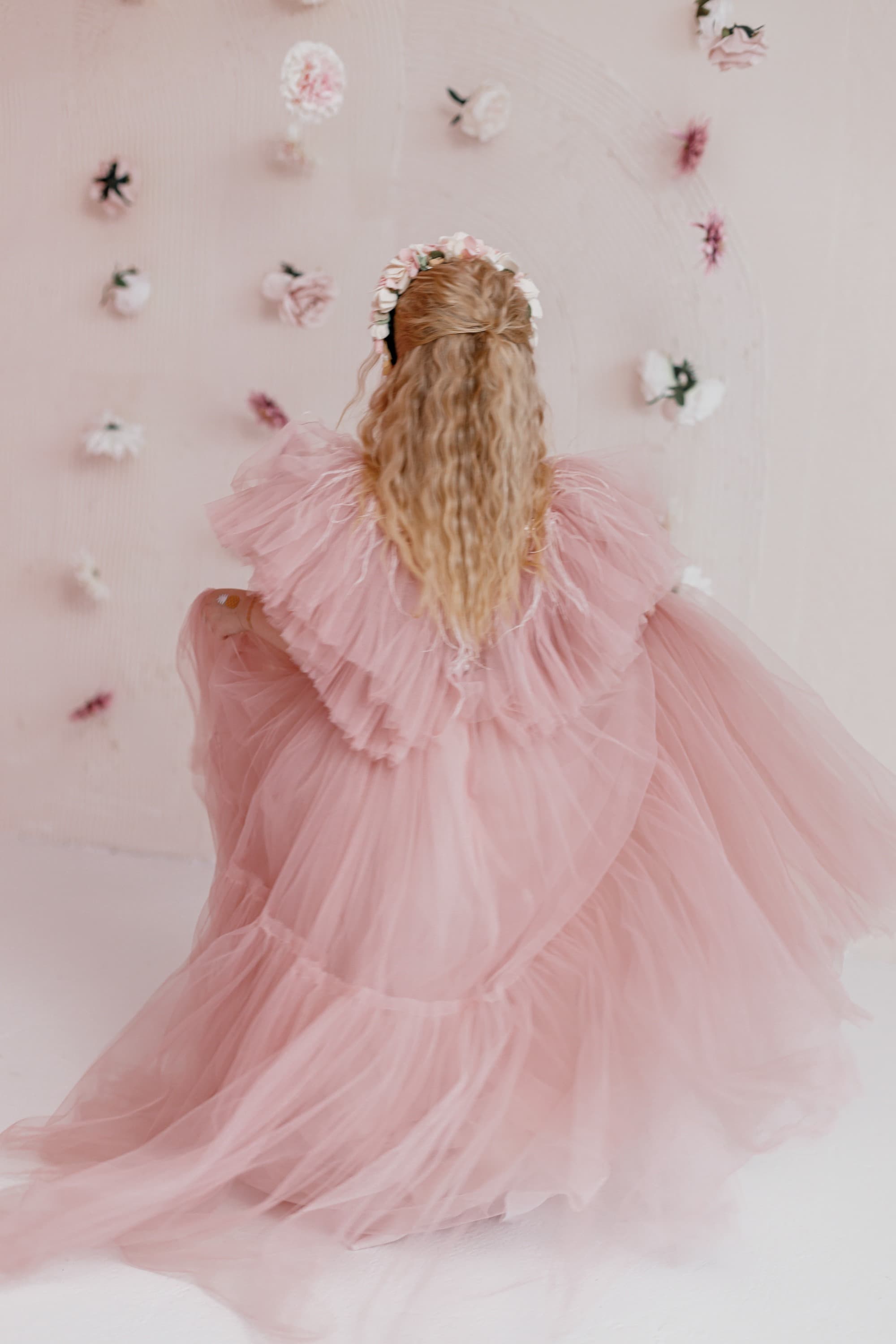 Сукня "Ангел" колір пудра ОРЕНДА 6-7 років