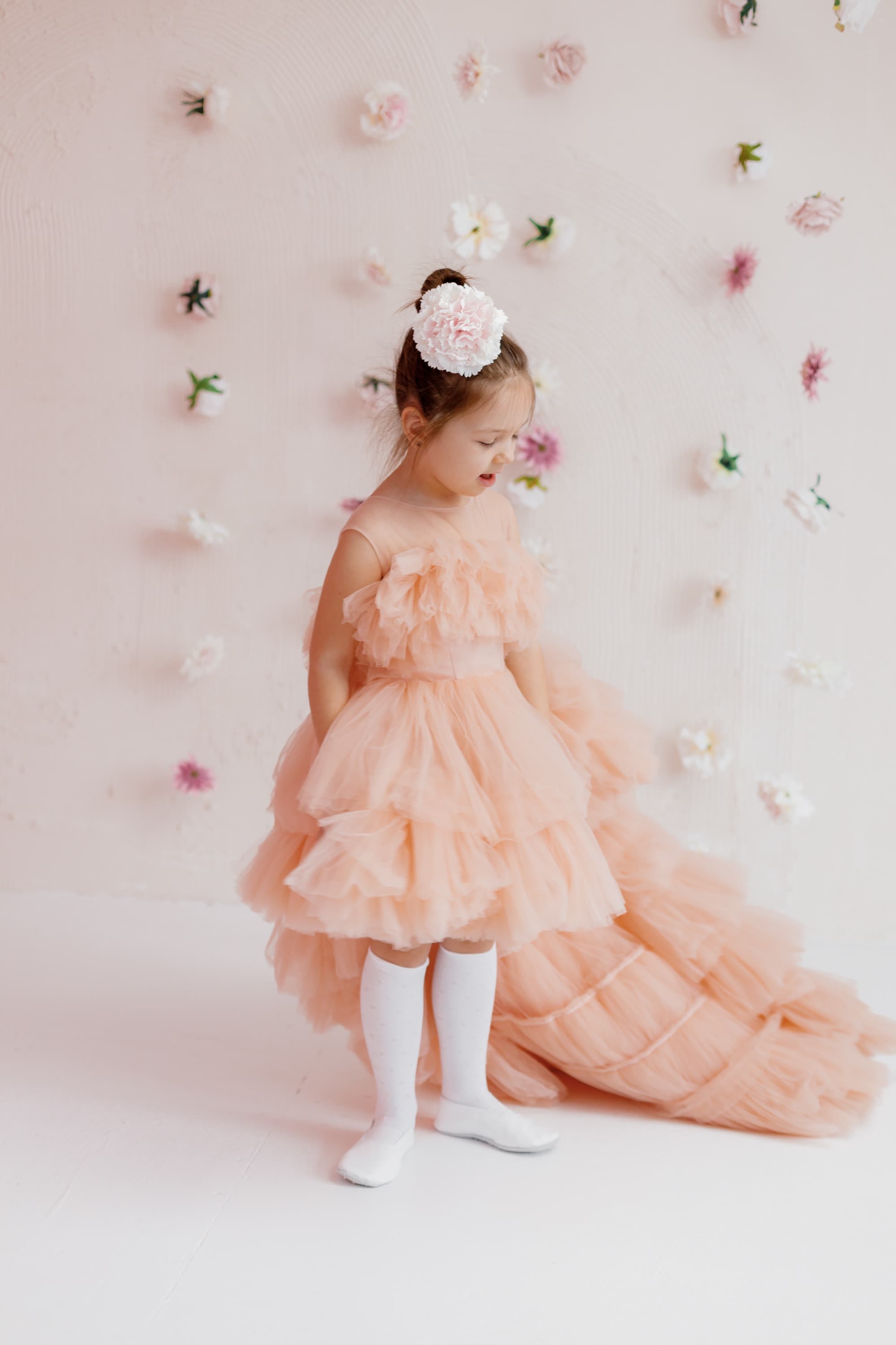 Сукня "Арніка" колір персик ОРЕНДА 6-7 років