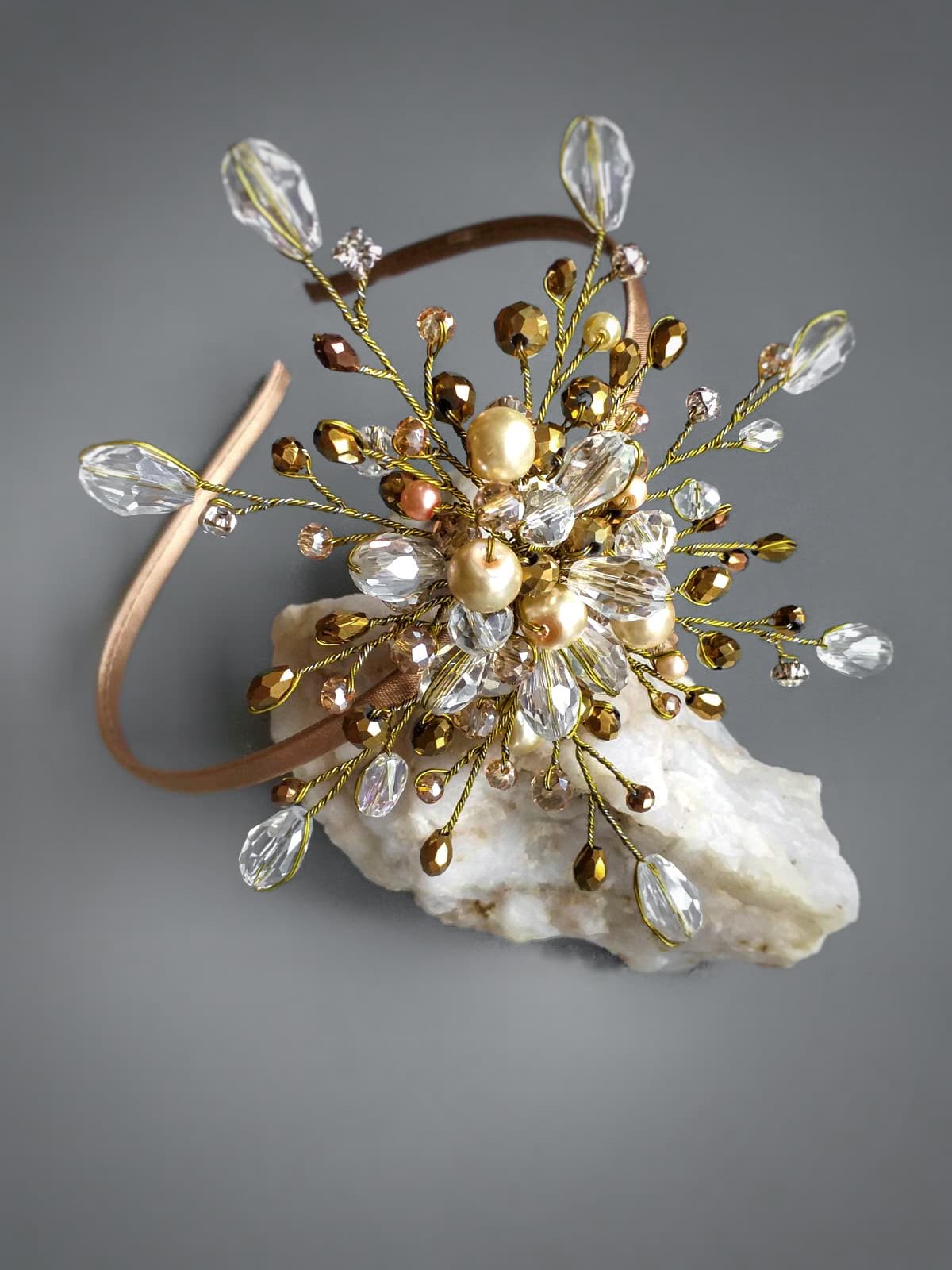 Обруч "Золотиста Сніжинка"