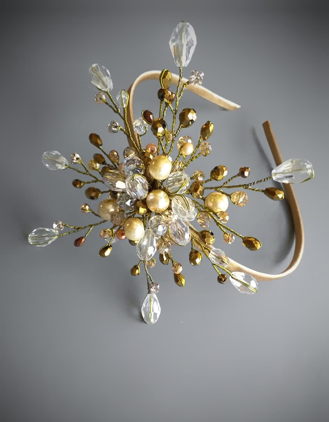 Обруч "Золотиста Сніжинка"