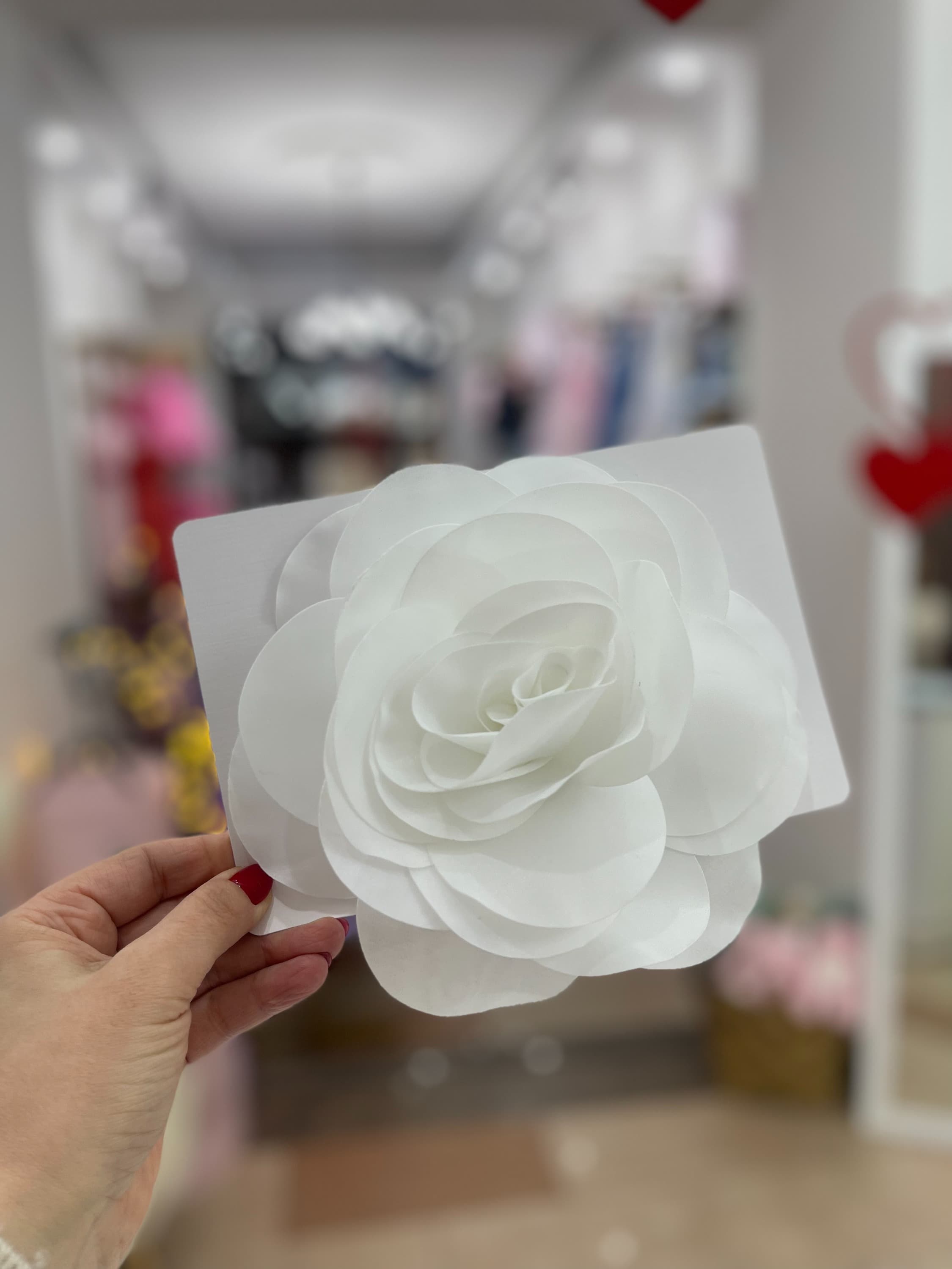 Заколка-брошка "Півонія"