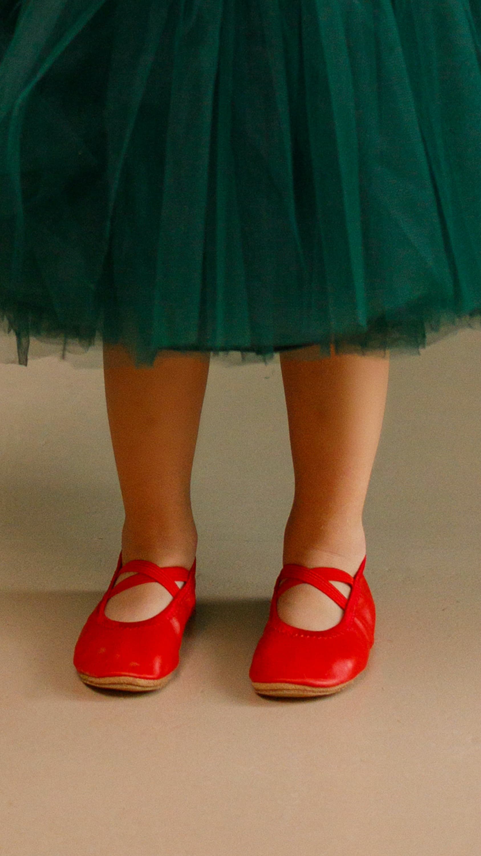 Чешки шкіряні червоні