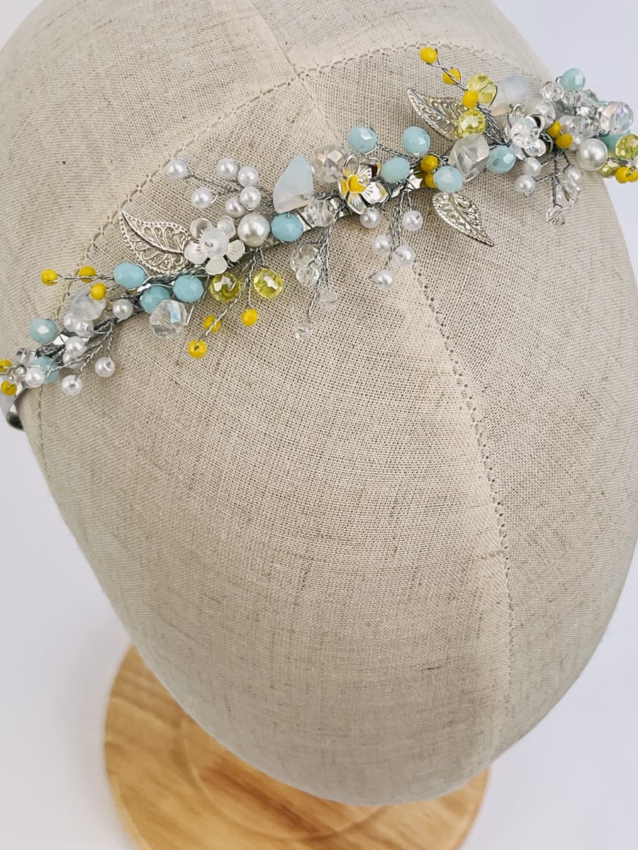 Обруч гілочка жовто-блакитний