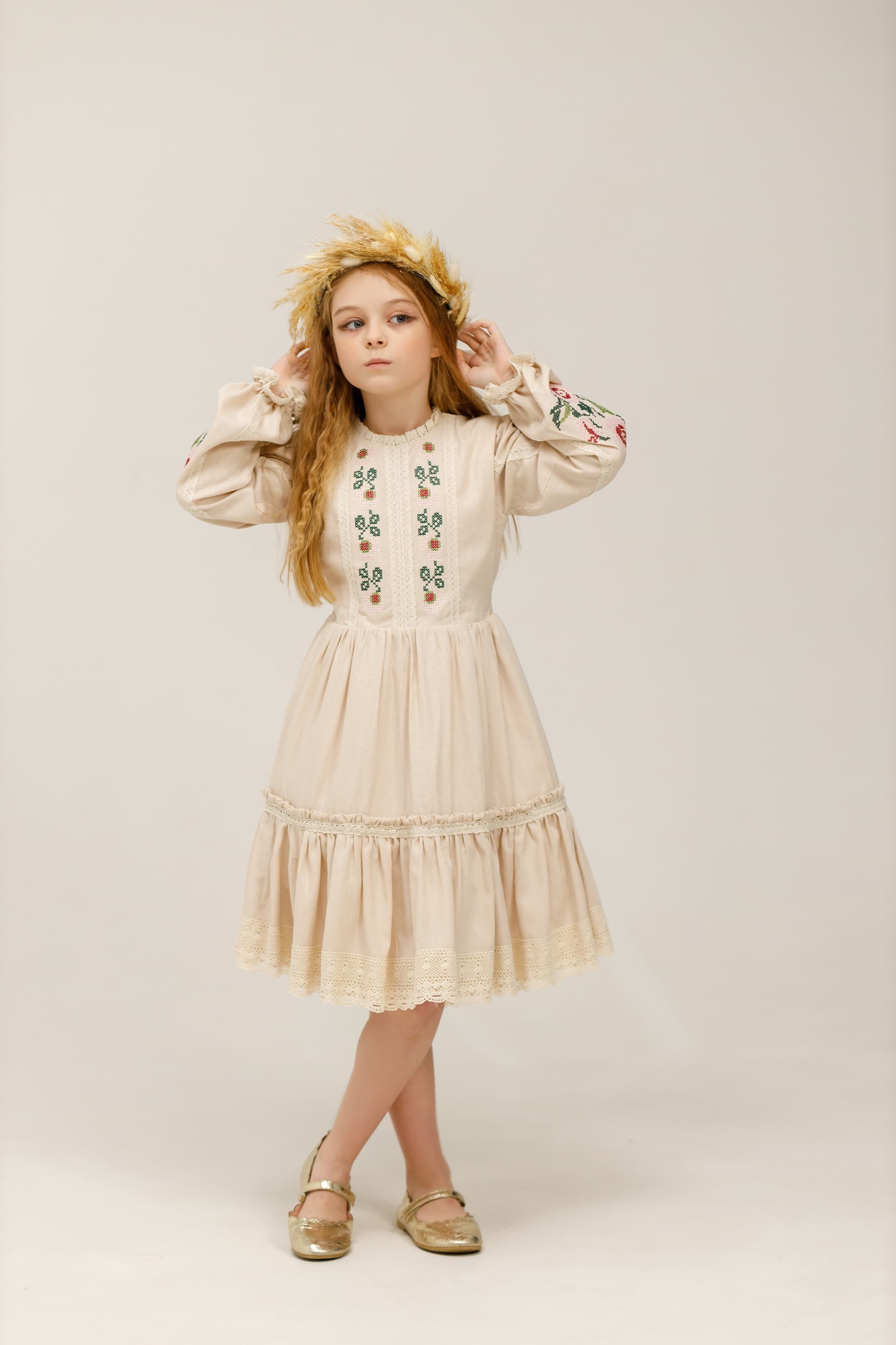 Сукня лляна "Віночок"