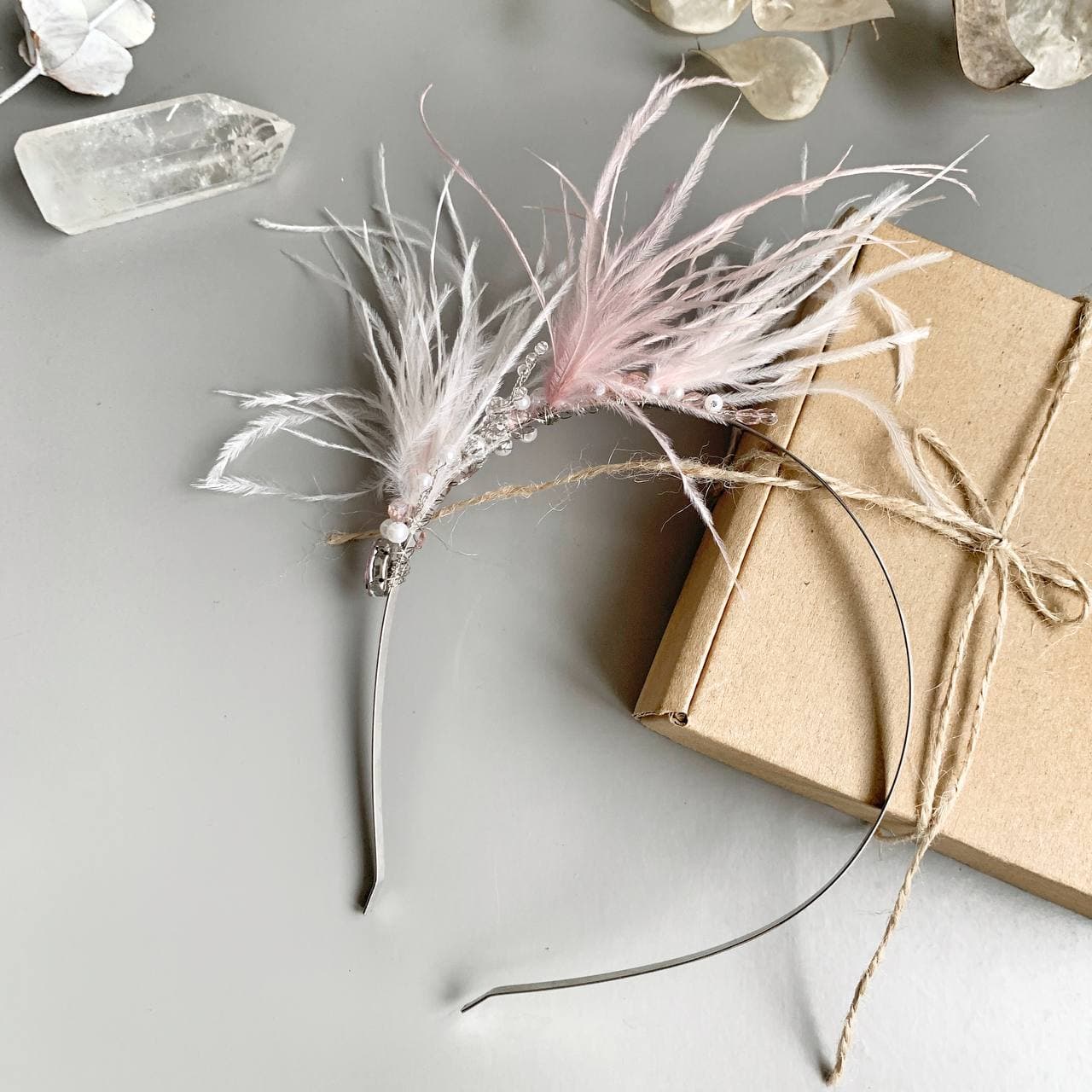 Обруч "Легкість Пір'я" пудра