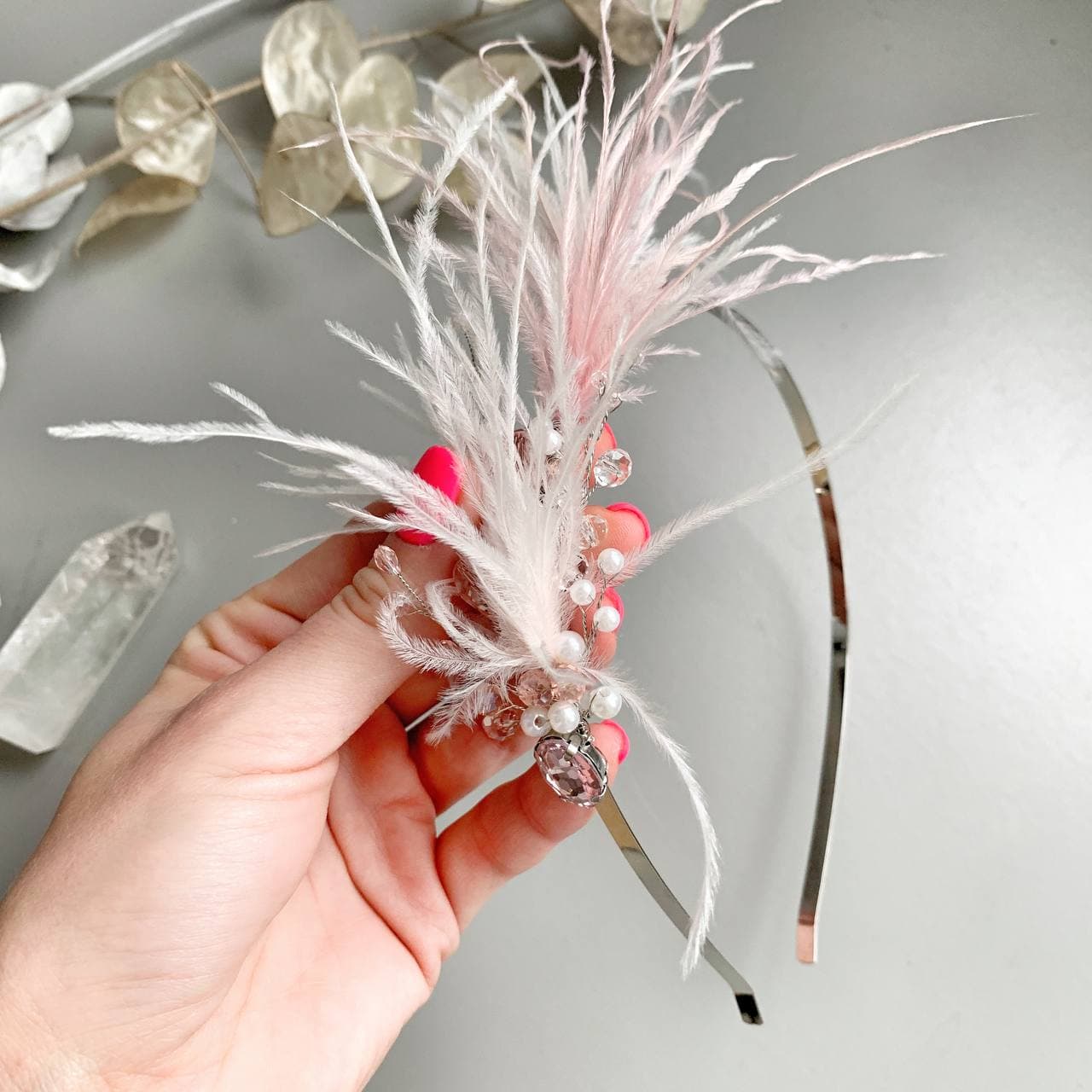 Обруч "Легкість Пір'я" пудра